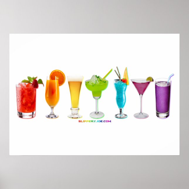 SlipperyJoe's Skål drinka alkohol cocktail stolthe Poster (Framsidan)