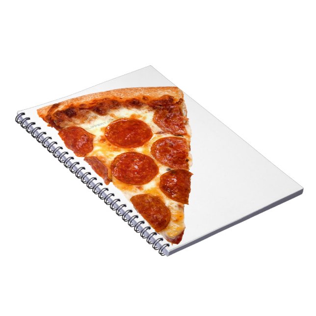 SlipperyJoe's Skivad Pizza pepparoni ost läcker Anteckningsbok (Högra Sidan)