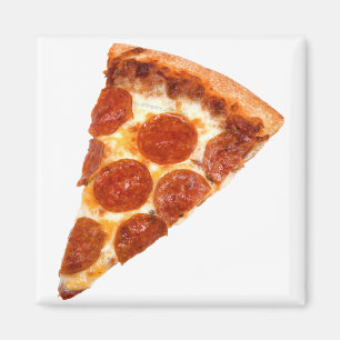SlipperyJoe's Skivad Pizza pepparoni ost läcker Magnet