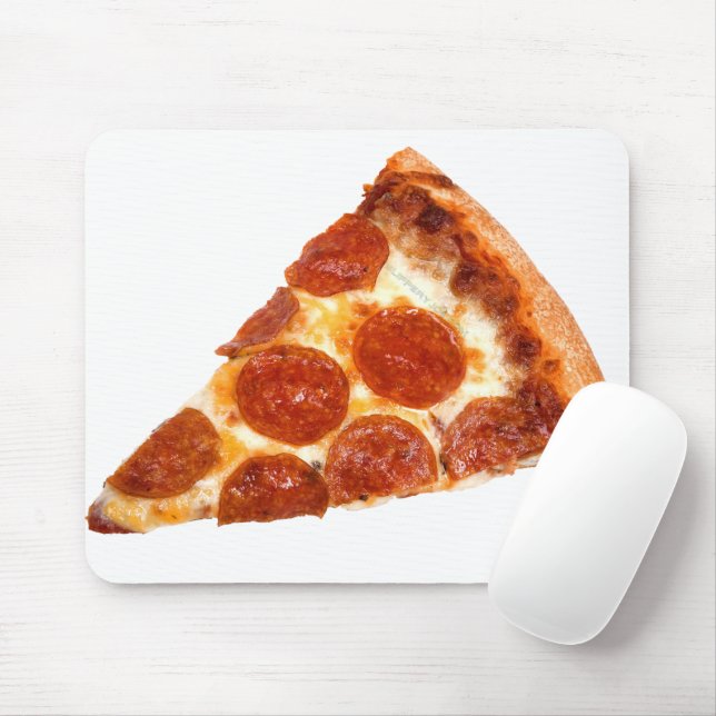 SlipperyJoe's skivad pizza pepperoni ost läcker Musmatta (Med mus)