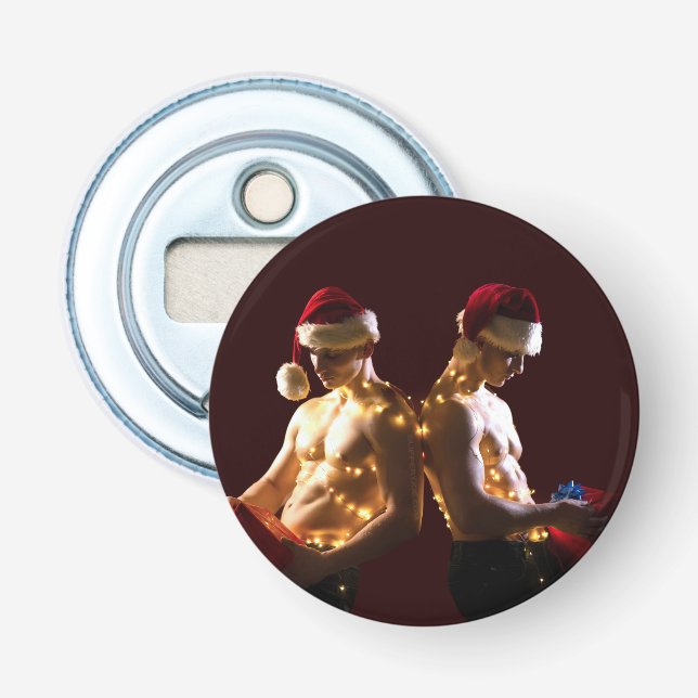 SlipperyJoes skjortfria manar tillbaka till jul Flasköppnare (Framsidan)