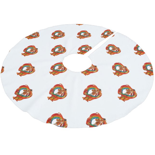 SlipperyJoes slående moderna Pride-tema maskulina  Julgransmatta Borstad Polyester (Vinklad)