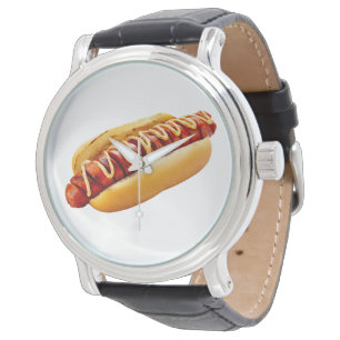 SlipperyJoe's sommar BBQ-vibe varmkorv inklämd mju Armbandsur
