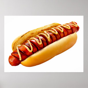 SlipperyJoe's sommar BBQ-vibe varmkorv inklämd mju Poster