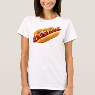 SlipperyJoe's sommar BBQ-vibe varmkorv inklämd mju T Shirt