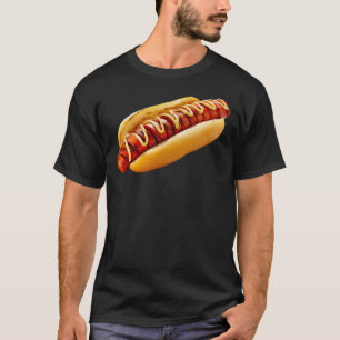 SlipperyJoe's sommar BBQ-vibe varmkorv inklämd mju T Shirt