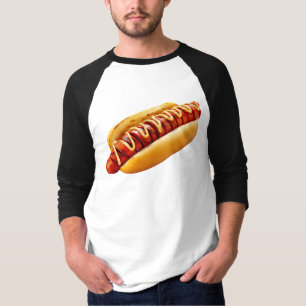 SlipperyJoe's sommar BBQ-vibe varmkorv inklämd mju T Shirt