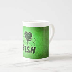 SlipperyJoes St. Patricks Day-helgdag irländska pr Benporslin Mugg
