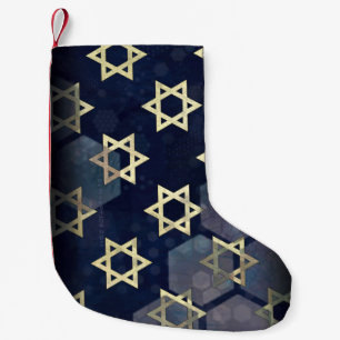 SlipperyJoe's stark Hanukkah-känsla Davids stjärna Liten Julstrumpa