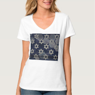 SlipperyJoe's stark Hanukkah-känsla Davids stjärna T Shirt