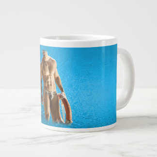 SlipperyJoes starka sexiga muskulära leopard pri Jumbo Mugg