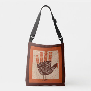 SlipperyJoe's Thanksgiving lekfulla kalkonillustra Axelväska