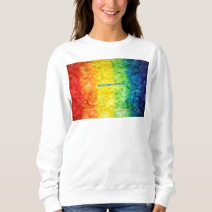 SlipperyJoes tie-dyade flagga regnbåge pressad i n T Shirt