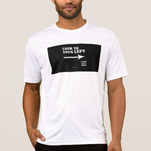 SlipperyJoe's titta till vänster tjock geometrisk T Shirt