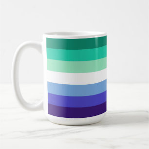 SlipperyJoes trans-inkluderande gaymansflagga pale Kaffemugg