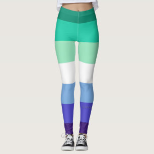 SlipperyJoes trans-inkluderande gaymansflagga pale Leggings