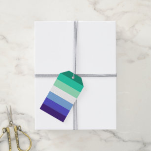 SlipperyJoes trans-inkluderande gaymansflagga pale Presentetikett