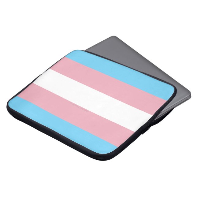 SlipperyJoe's transgender pride diversity rigg. Laptop Fodral (Framsida topp)