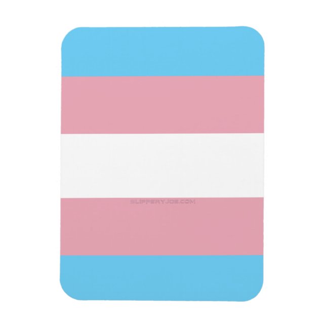 SlipperyJoe's transgender pride diversity rigg. Magnet (Vertikal)