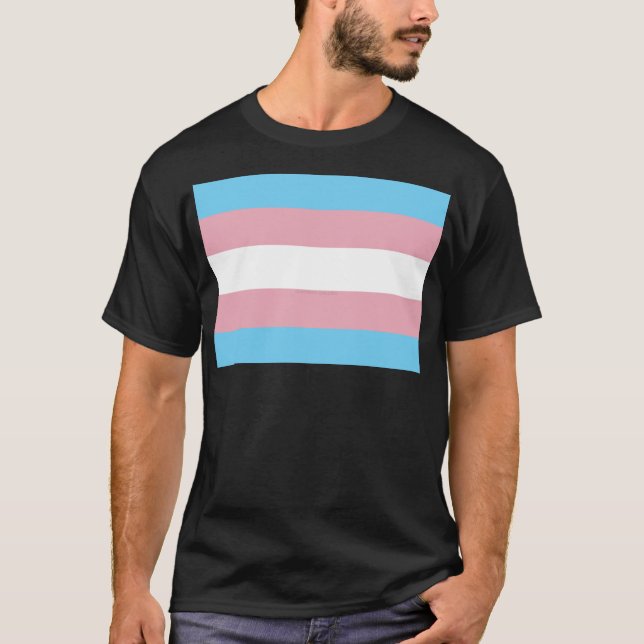 SlipperyJoe's transgender pride diversity rigg. T Shirt (Framsida)