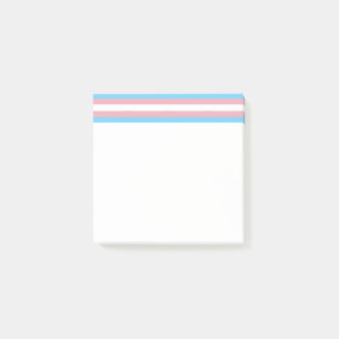 SlipperyJoe's transpersonliga stolthetsflaggas syn Post-it Block