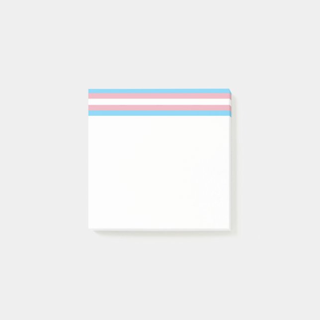 SlipperyJoe's transpersonliga stolthetsflaggas syn Post-it Block (Framsida)