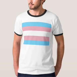 SlipperyJoe's transpersonliga stolthetsflaggas syn T Shirt