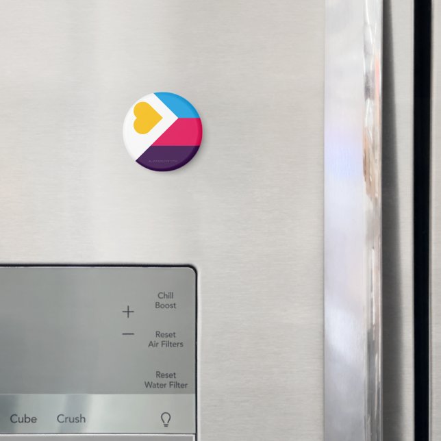SlipperyJoes trefärgade polyamorösa stolthetsflagg Magnet (In Situ (Fridge))