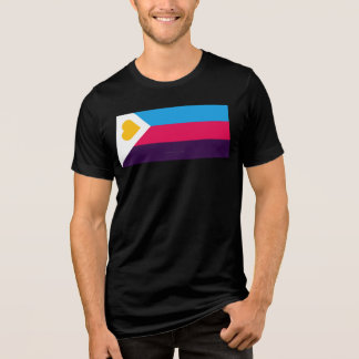 SlipperyJoe's tricolor polyamory pride flag three  T Shirt