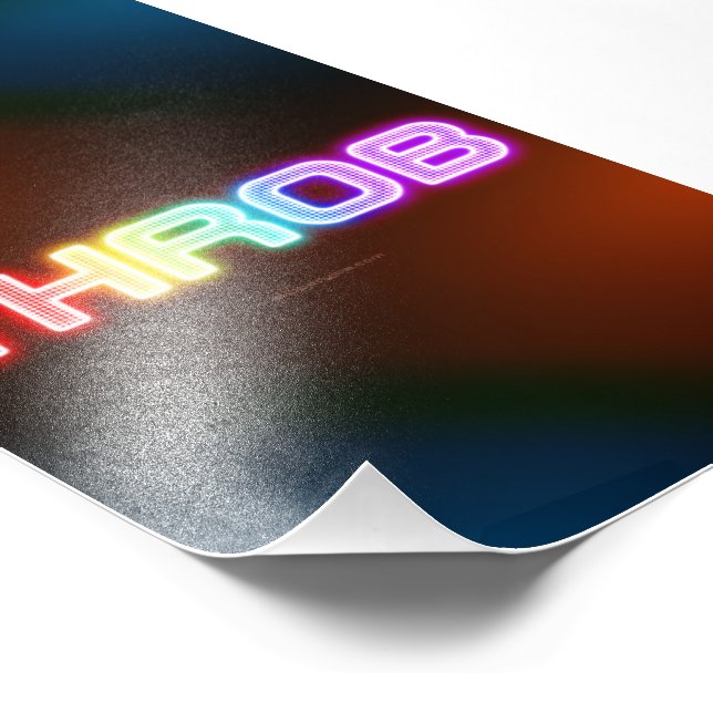 SlipperyJoe's trob regnbågsliknande övertoningstjo Fototryck (Hörn)