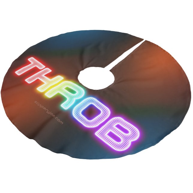 SlipperyJoe's trob regnbågsliknande övertoningstjo Julgransmatta Borstad Polyester (Vinklad)