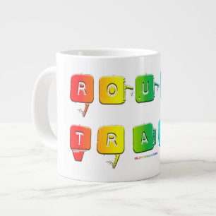 SlipperyJoes tuffa handel queer pop-typografi slän Jumbo Mugg