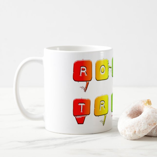 SlipperyJoes tuffa handel queer pop-typografi slän Kaffemugg (Med munk)