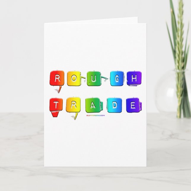 SlipperyJoes tuffa handel queer pop-typografi slän Kort (Framsida)