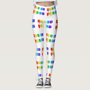 SlipperyJoes tuffa handel queer pop-typografi slän Leggings