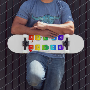 SlipperyJoes tuffa handel queer pop-typografi slän Mini Skateboard Bräda 18,5 Cm