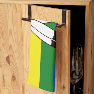 SlipperyJoe's två andar stolthet flagga Indiant sy Kökshandduk