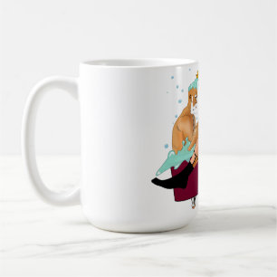 SlipperyJoes två gay manar kärlek tecknad Bathtub  Kaffemugg