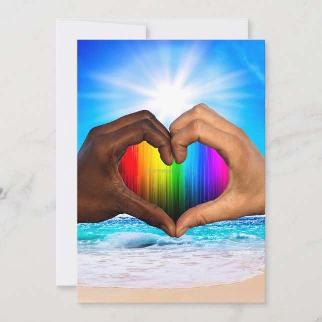 SlipperyJoe's två Hearted händer Interrasman h Julkort (Framsida)