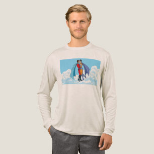 Slipperyjoe's två superhjältar kysser karaktärer f t shirt