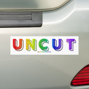 SlipperyJoe's uncut ord rainbow färg tredime Bildekal