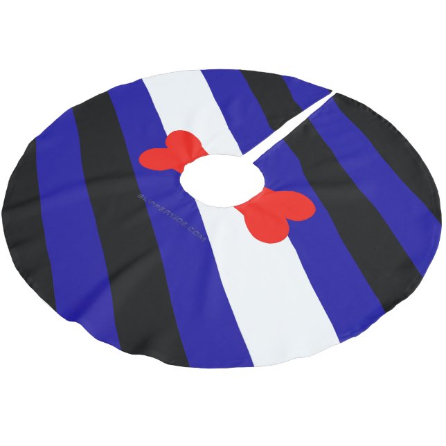 SlipperyJoes valp-lek-prydnadsflagga uttrycker kin Julgransmatta Borstad Polyester (Vinklad)