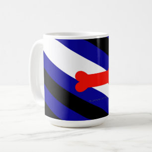 SlipperyJoes valp-lek-prydnadsflagga uttrycker kin Kaffemugg
