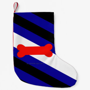 SlipperyJoes valp-lek-prydnadsflagga uttrycker kin Liten Julstrumpa