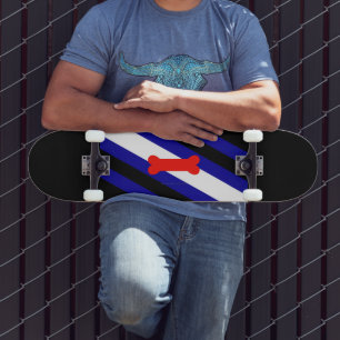 SlipperyJoes valp-lek-prydnadsflagga uttrycker kin Mini Skateboard Bräda 18,5 Cm
