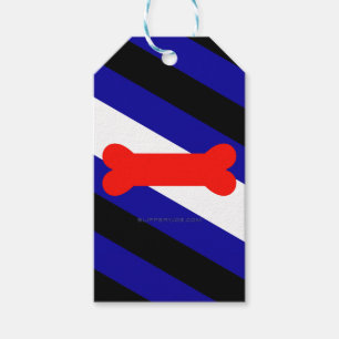 SlipperyJoes valp-lek-prydnadsflagga uttrycker kin Presentetikett