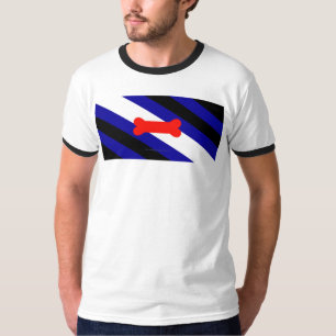 SlipperyJoes valp-lek-prydnadsflagga uttrycker kin T Shirt