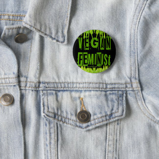 SlipperyJoe's veganska feministiska uppmärksamhets Knapp