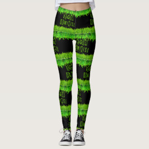 SlipperyJoe's veganska feministiska uppmärksamhets Leggings