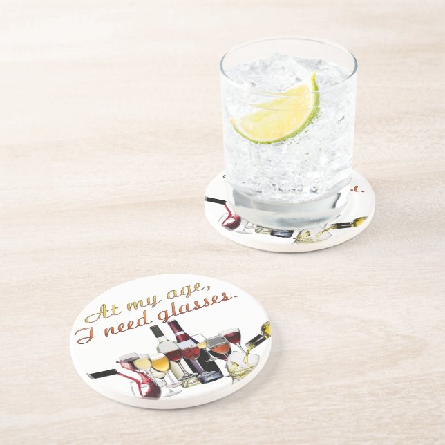 SlipperyJoe's Vin Glass fermenterade druvor vin p Underlägg (Sidan)